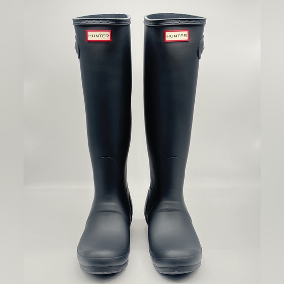 HUNTER Original Tall Rain Boot Dark Slate. - Picture 3 of 8